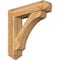 Ekena Millwork Legacy Arts and Crafts Rough Sawn Bracket w/ Offset Brace, Western Red Cedar, 8"W x 34"D x 34"H BKT0806X34X34LEC03RWR - alternate 1